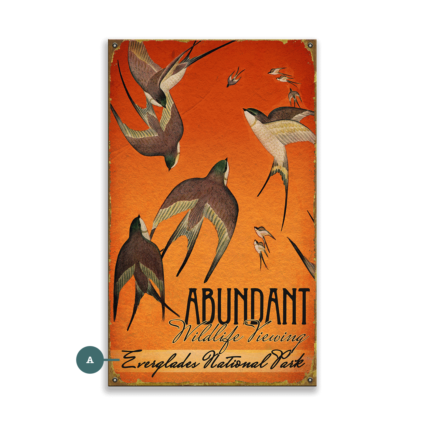 Abundant Wildlife Viewing - Wood & Metal Wall Art