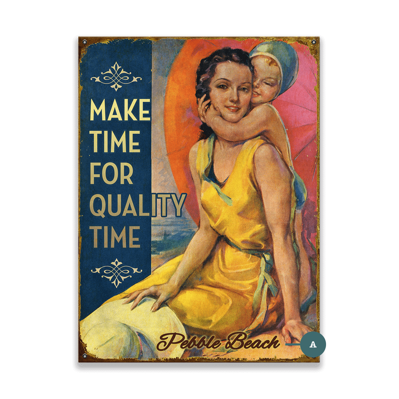 Make Time for Quality Time - Wood & Metal Wall Art