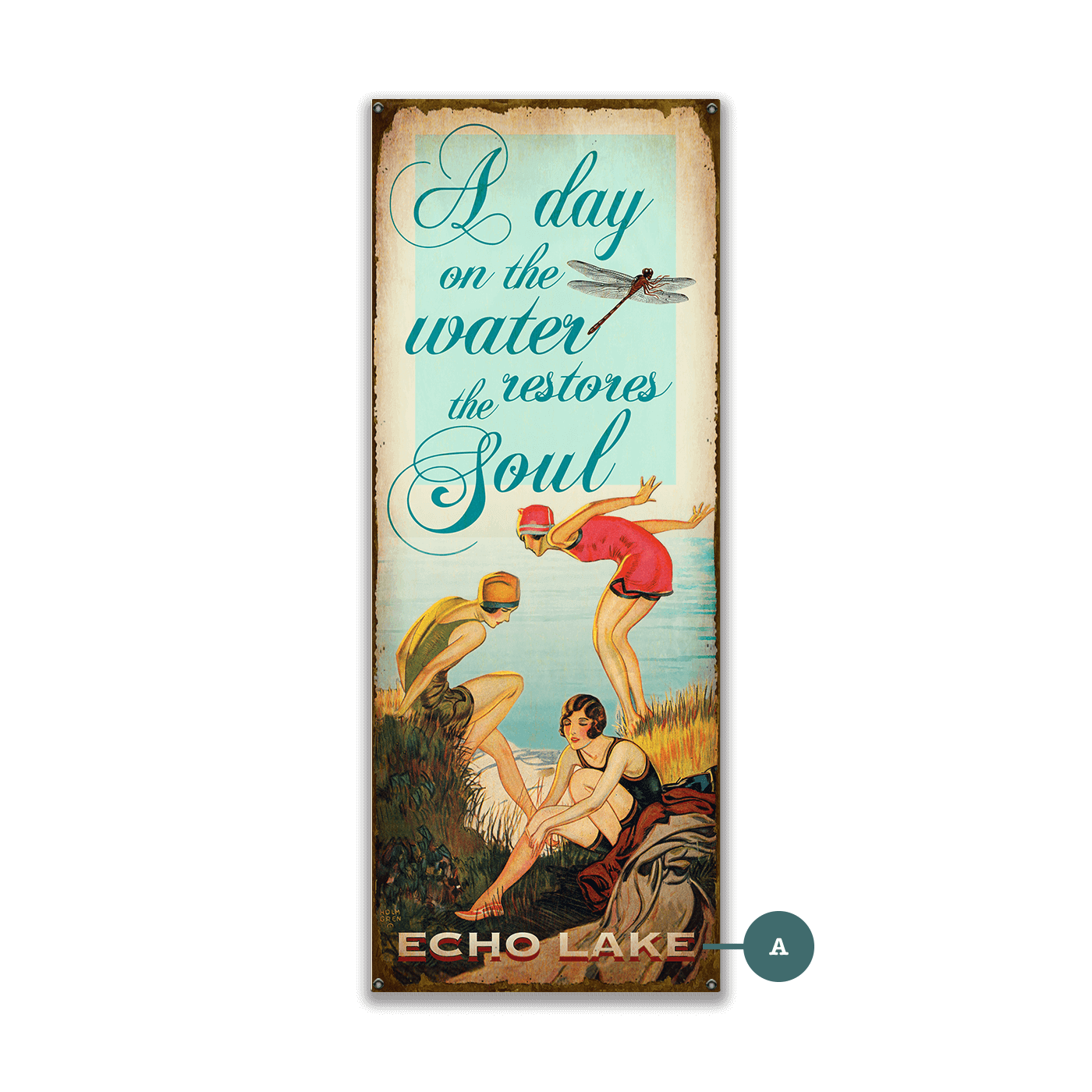 A Day on the Water Restores the Soul - Wood & Metal Wall Art