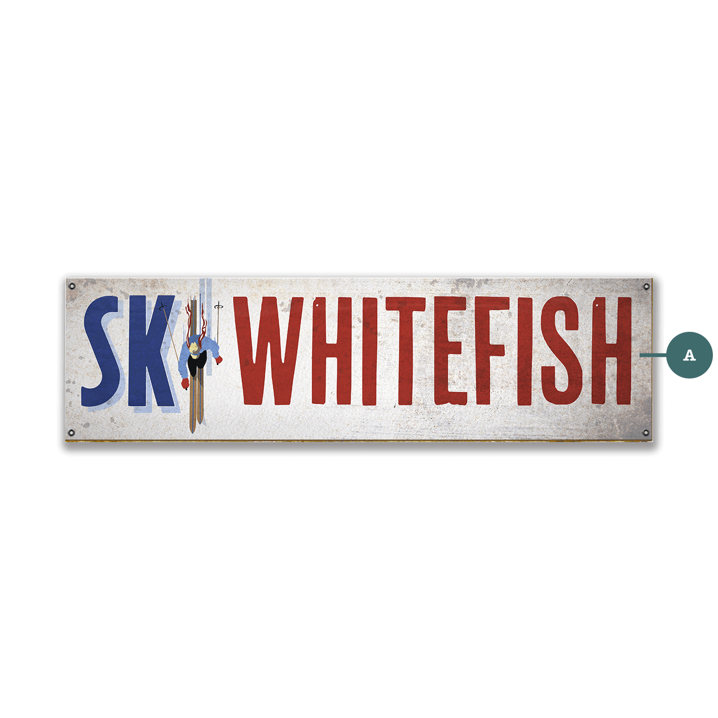 Ski In Style - Wood & Metal Wall Art
