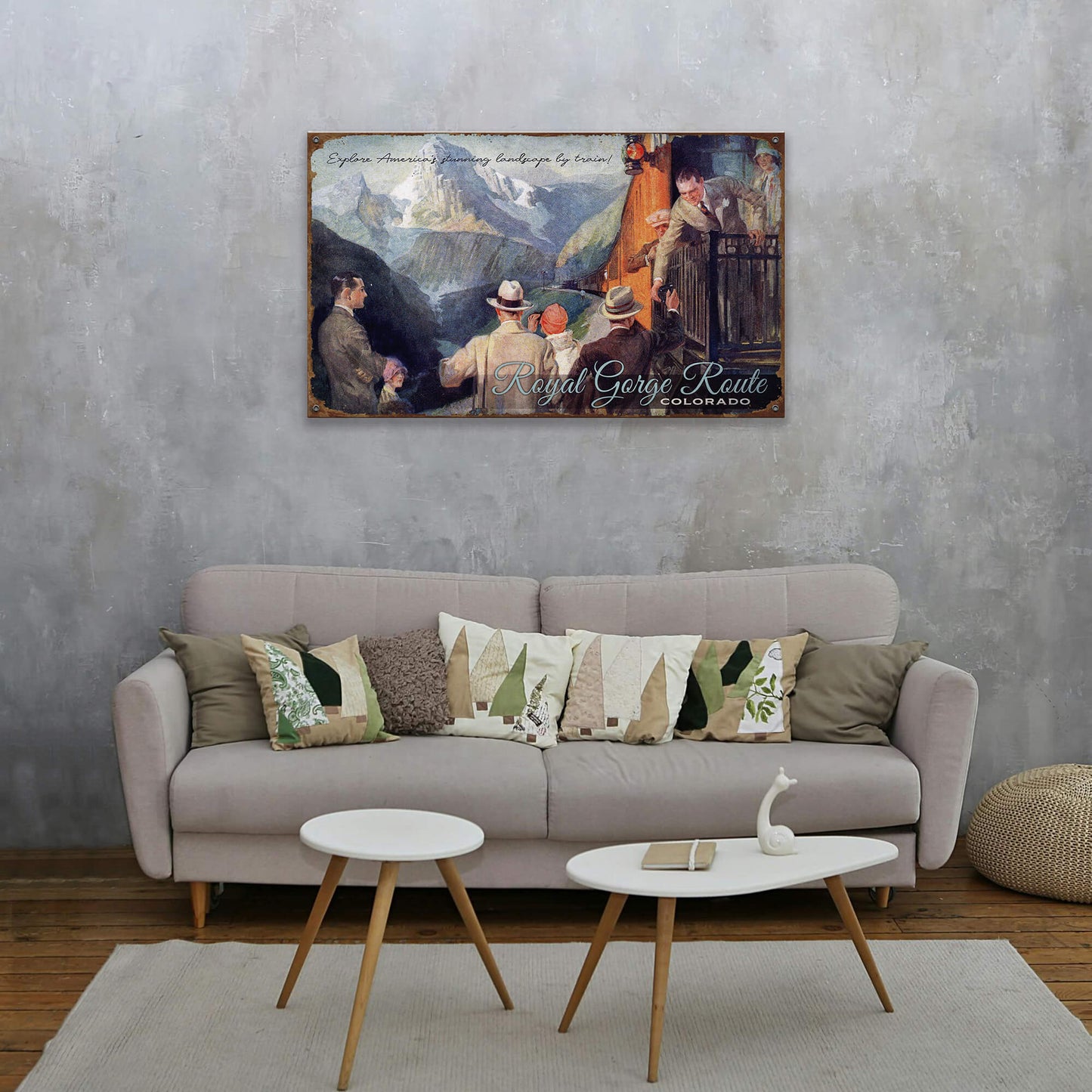 Explore America By Train - Wood & Metal Wall Art