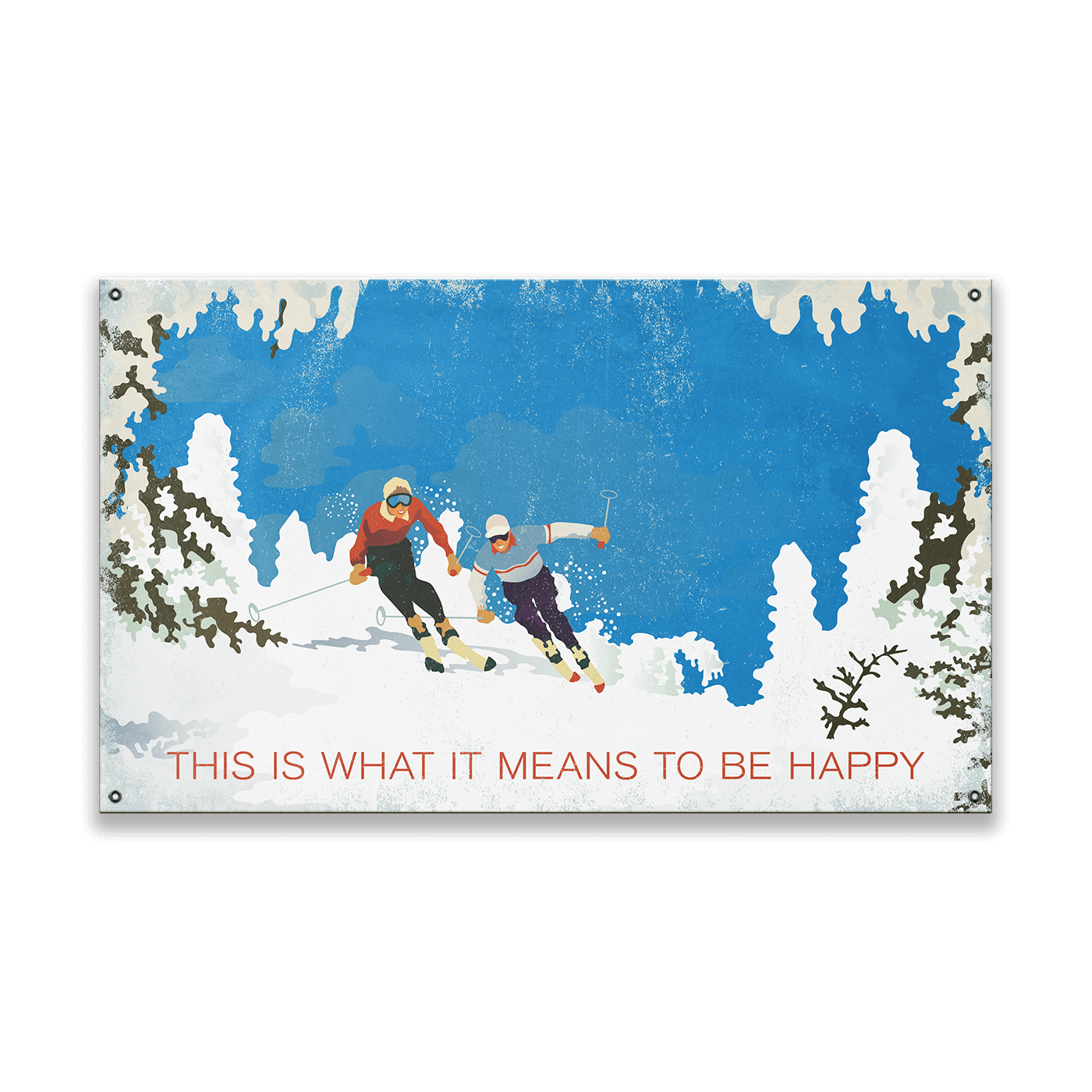Chasing Happiness on the Mountain: Generic - Wood & Metal Wall Art