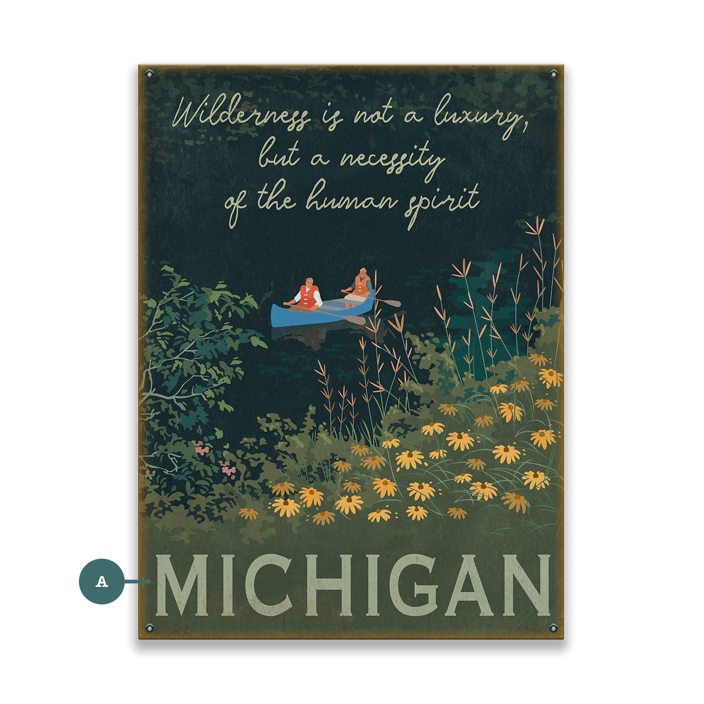 Wilderness is Not a Luxury - Wood & Metal Wall Art