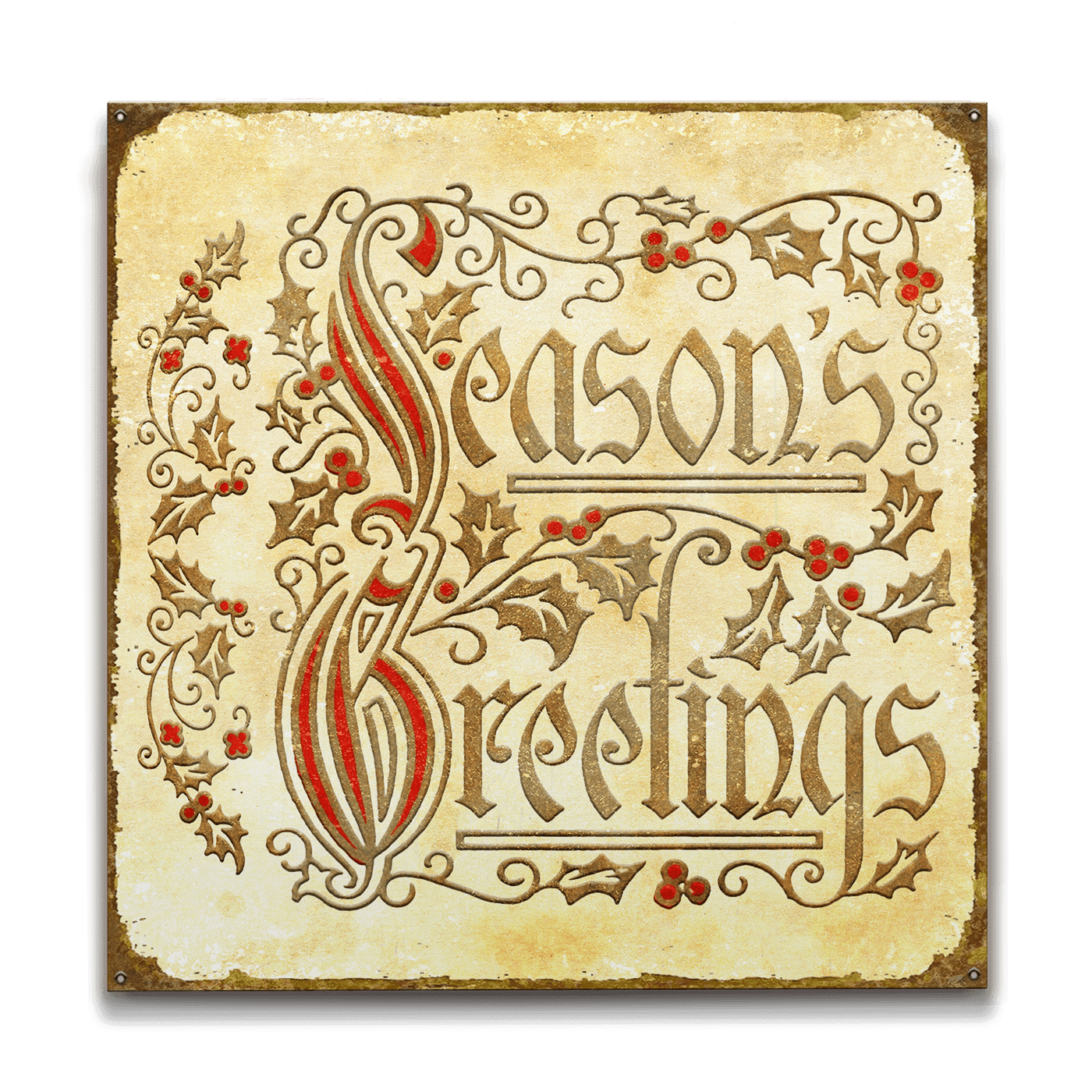 Seasons Greetings: Generic - Wood & Metal Wall Art