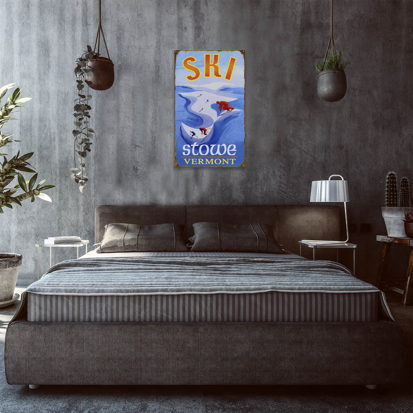 Ski Bowl - Wood & Metal Wall Art