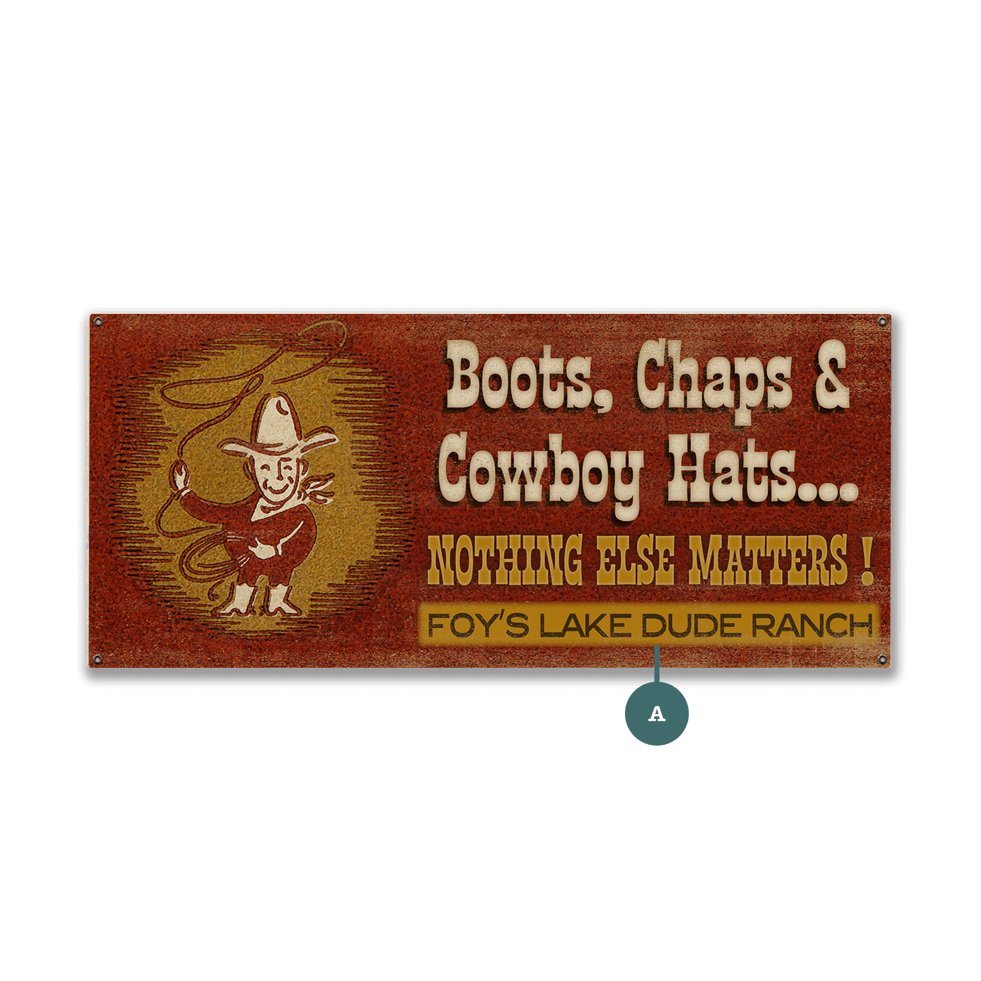 Boots, Chaps & Cowboy Hats - Wood & Metal Wall Art