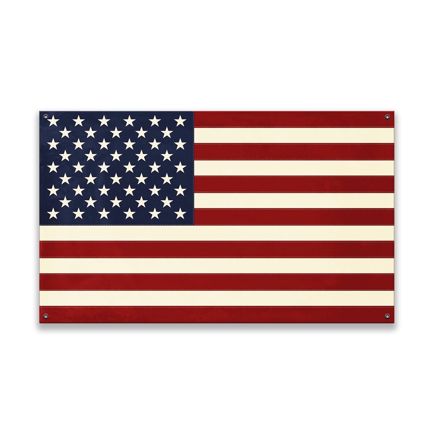 USA Classic Flag: Clean Finish - Wood & Metal Wall Art