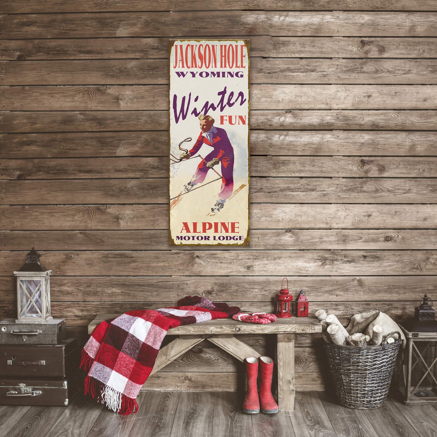 Suit Up for Winter Fun - Wood & Metal Wall Art