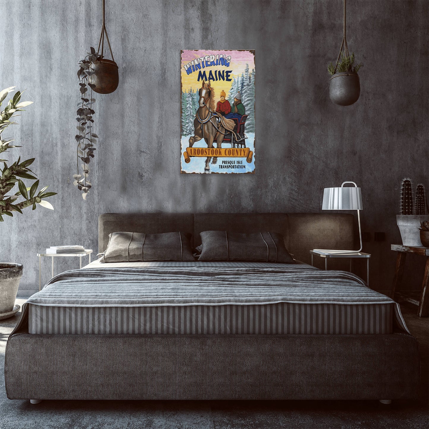Wintering Maine - Wood & Metal Wall Art