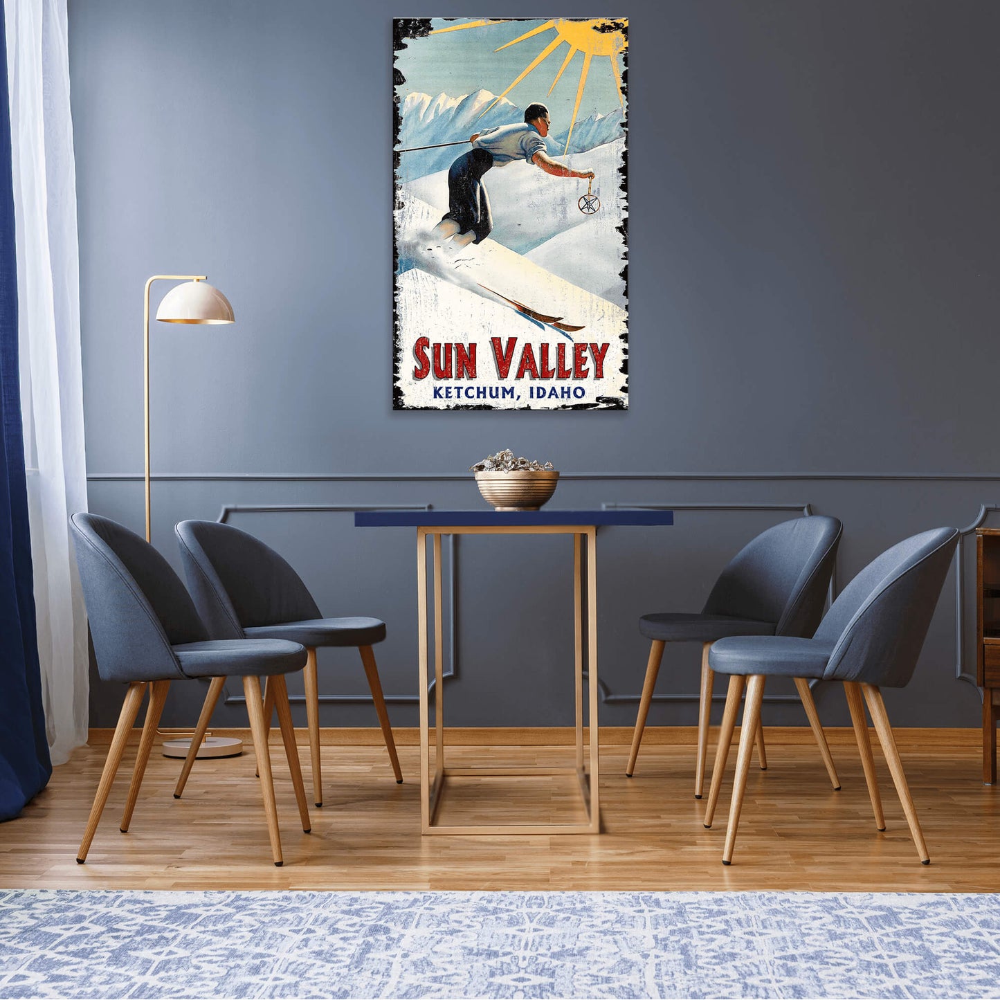 Sun Valley Ski Run - Wood & Metal Wall Art
