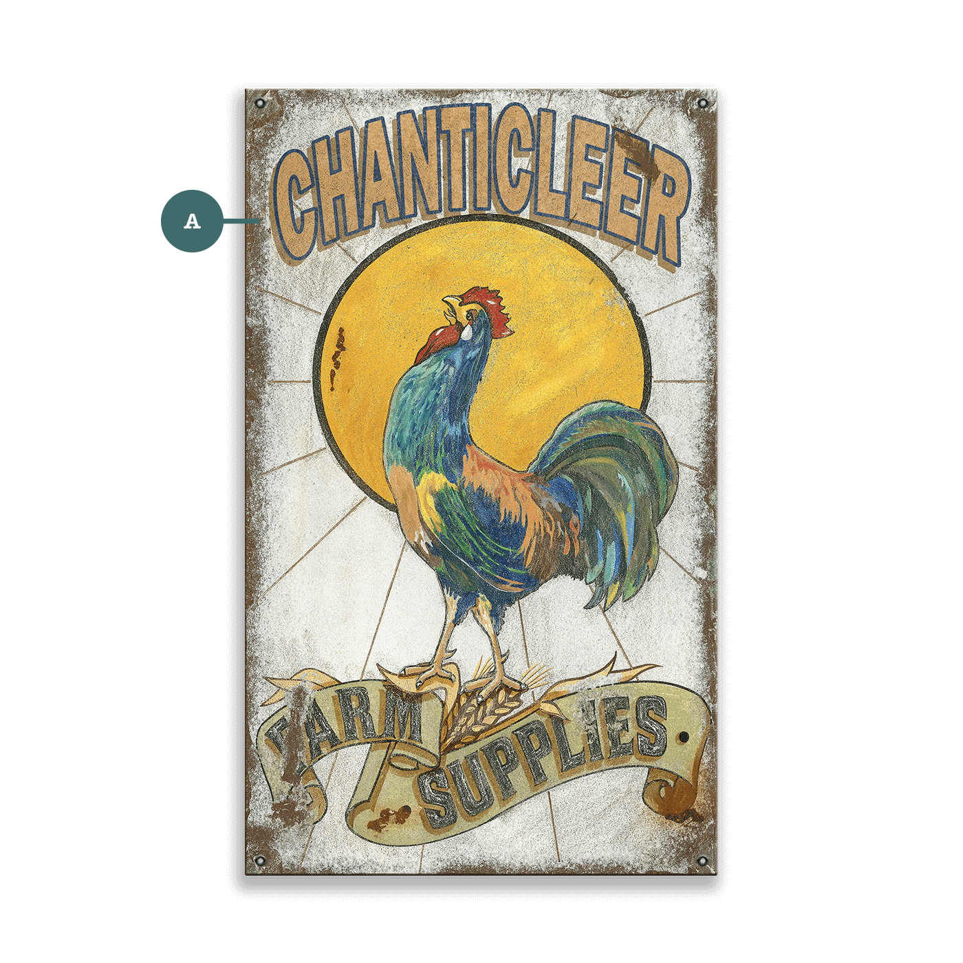 Chanticleer Farm Supplies - Wood & Metal Wall Art