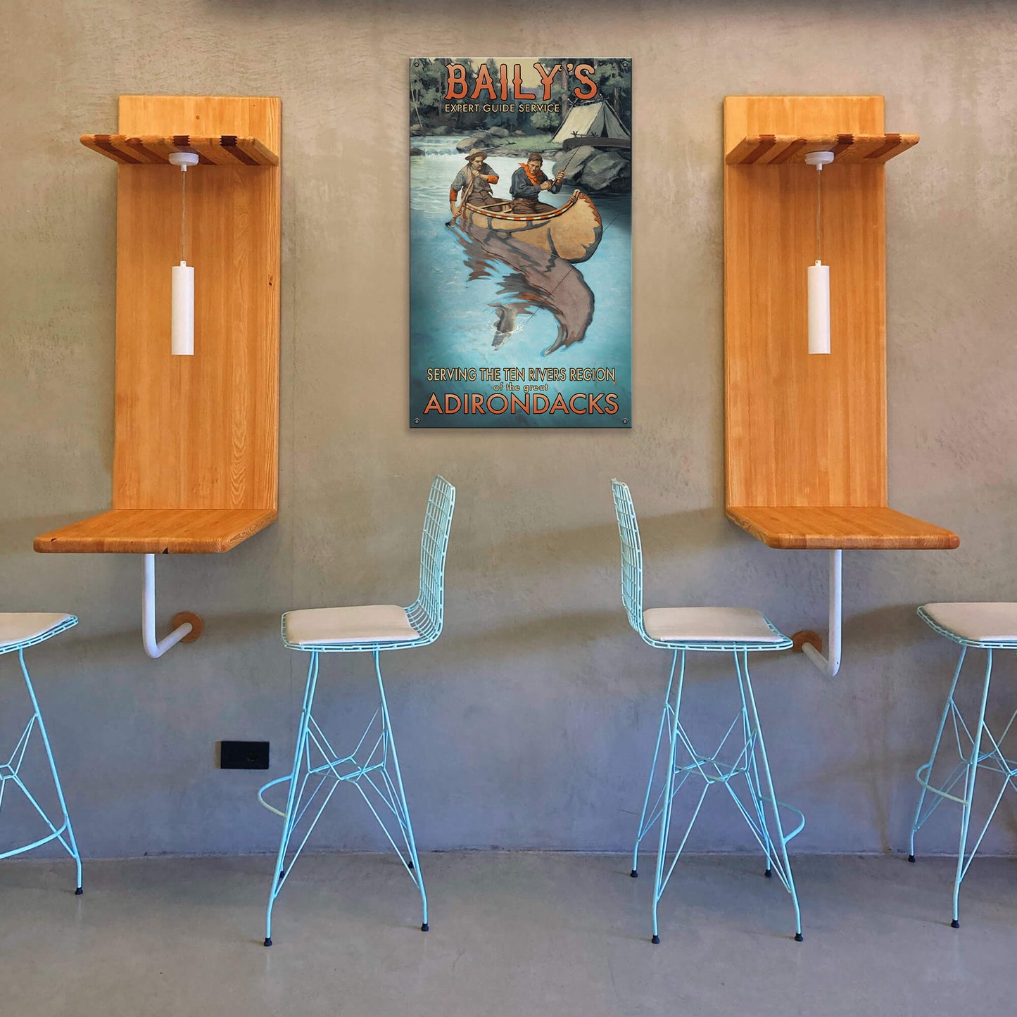 Baily's Guide Service: Smooth Finish - Wood & Metal Wall Art