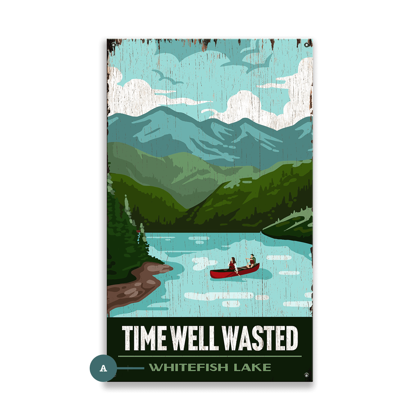 Time Well Wasted - Wood & Metal Wall Art