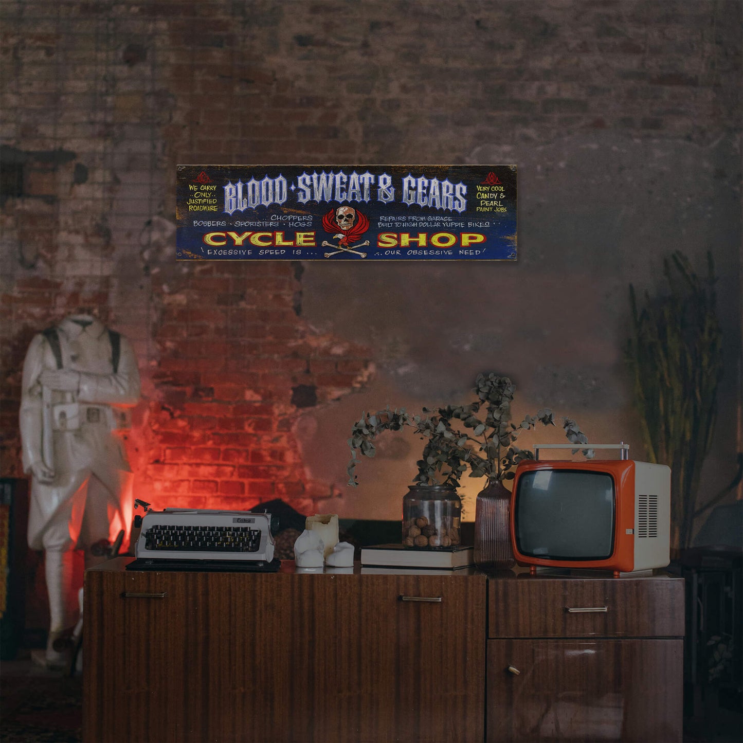 Blood Sweat & Gears - Wood & Metal Wall Art