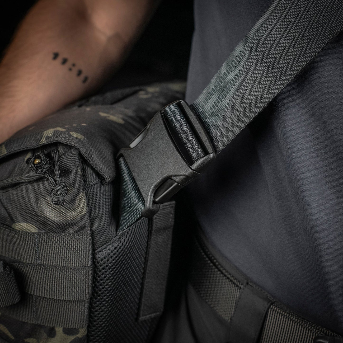 M-Tac Messenger Bag Elite Hex Black