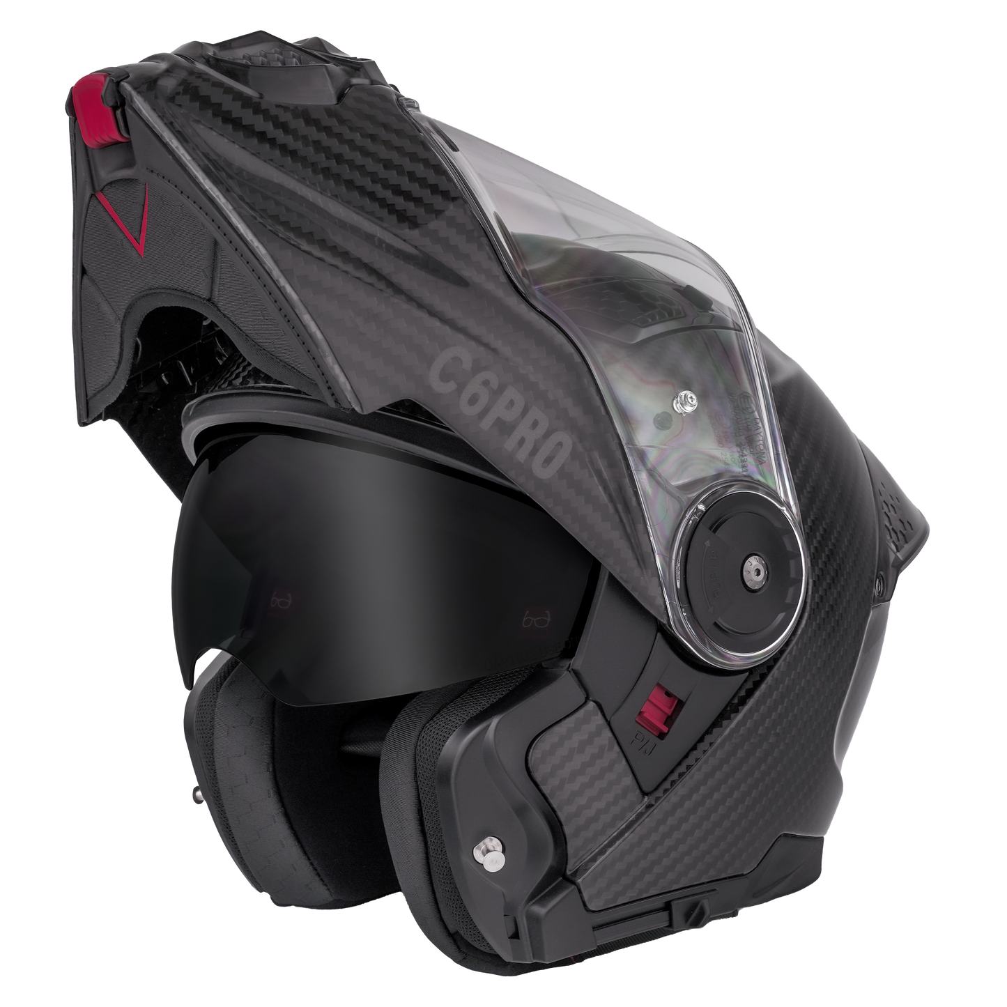 D.O.T. & ECE Daytona C6 PRO- Grey Carbon Fiber