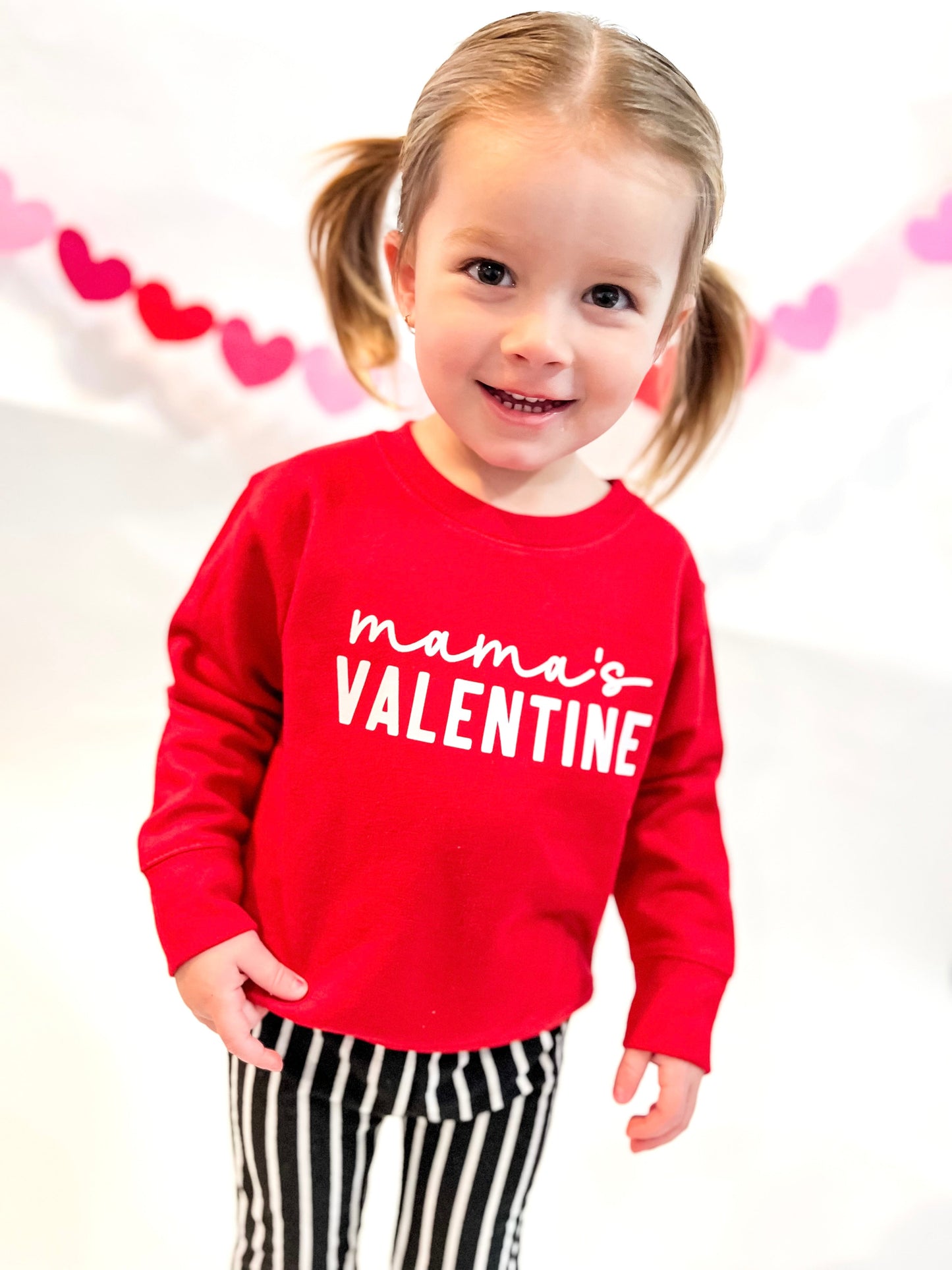 Mama's Valentine Toddler Crewneck Sweatshirt