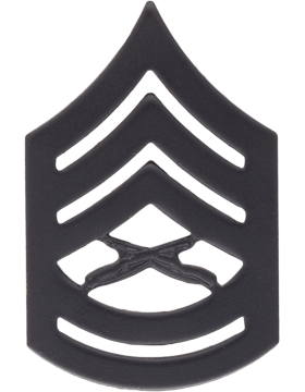 USMC ENLISTED Rank  Black Metal Pin-ons -  Pair