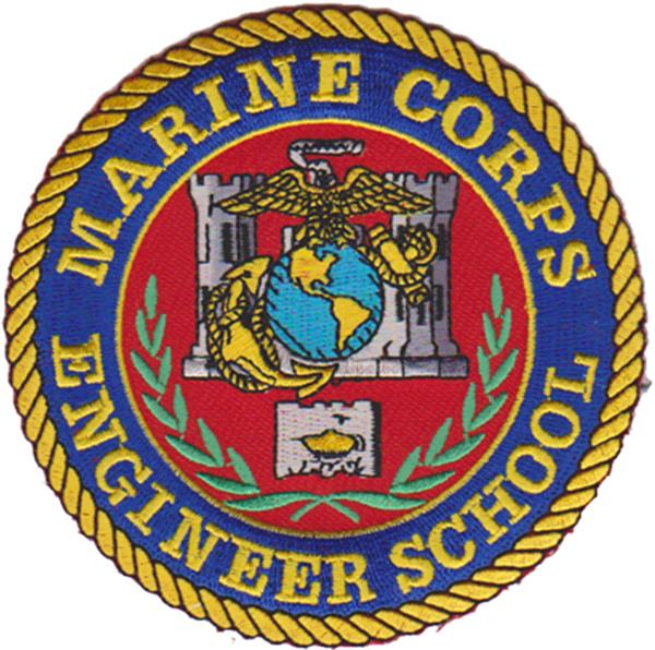 Marine Corps Engineer School - 4 Inch Sew-On USMC Patch