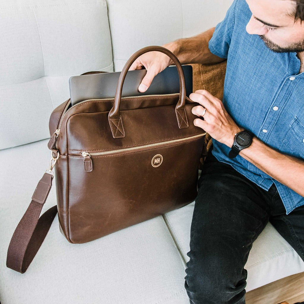 Laptop Brief Bag: Circle
