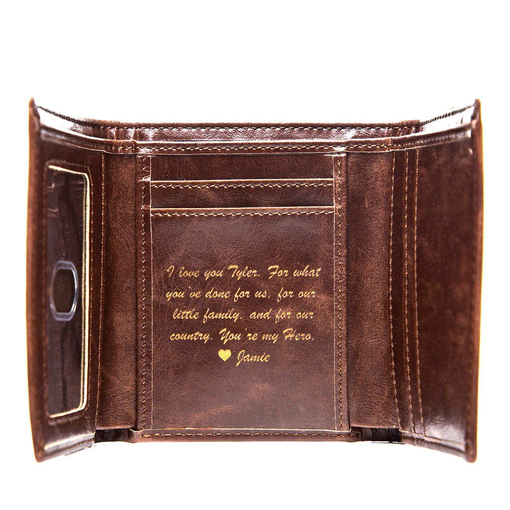 Personalized Trifold Wallet: Circle