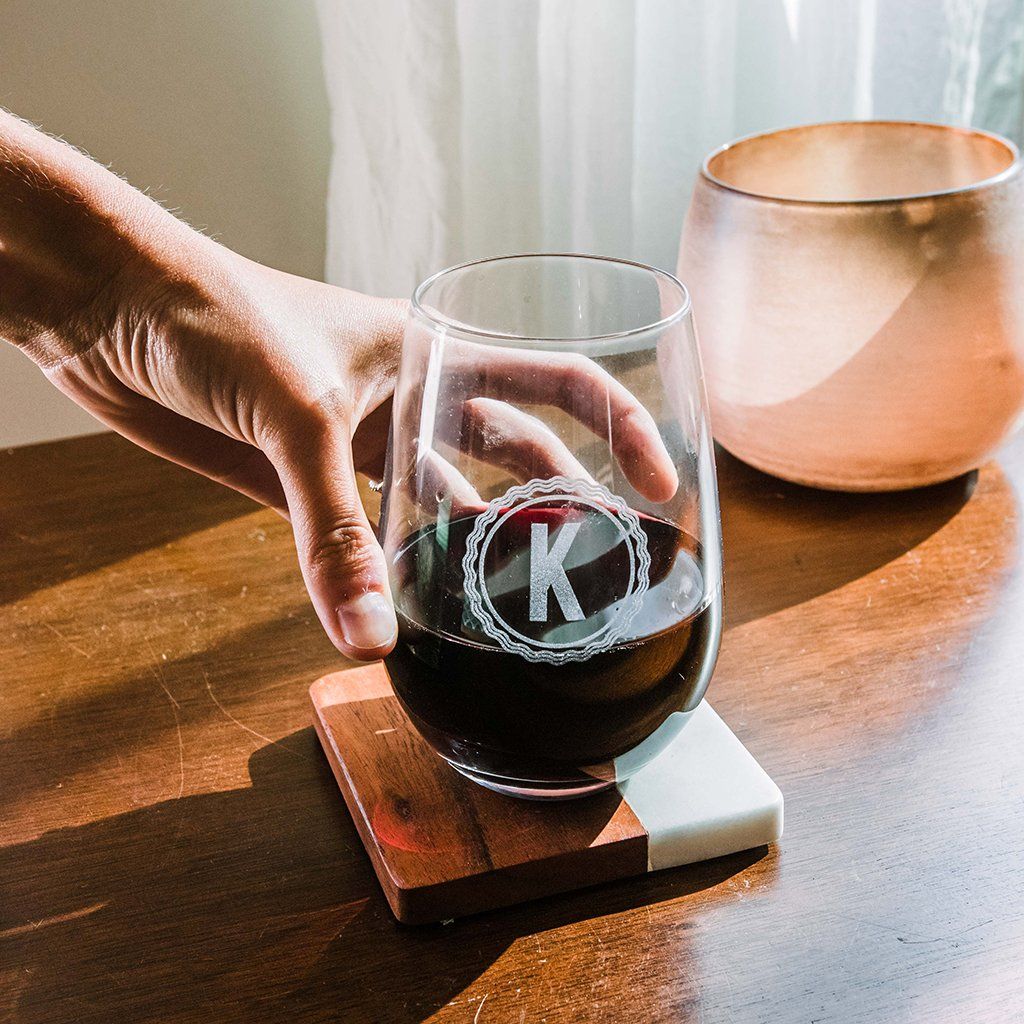 Stemless Wine Glasses - Set of 4: The Heirloom