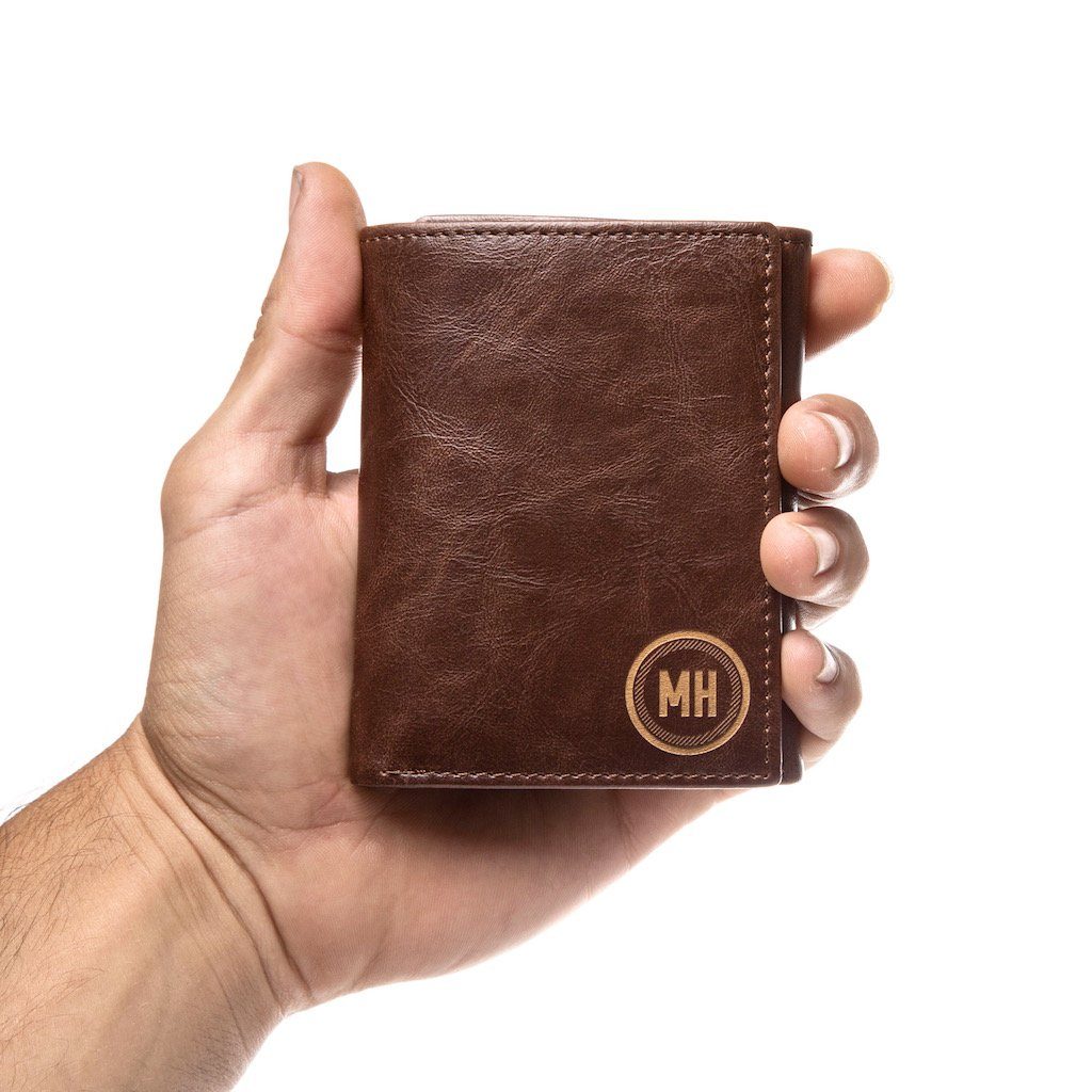Personalized Trifold Wallet: Circle