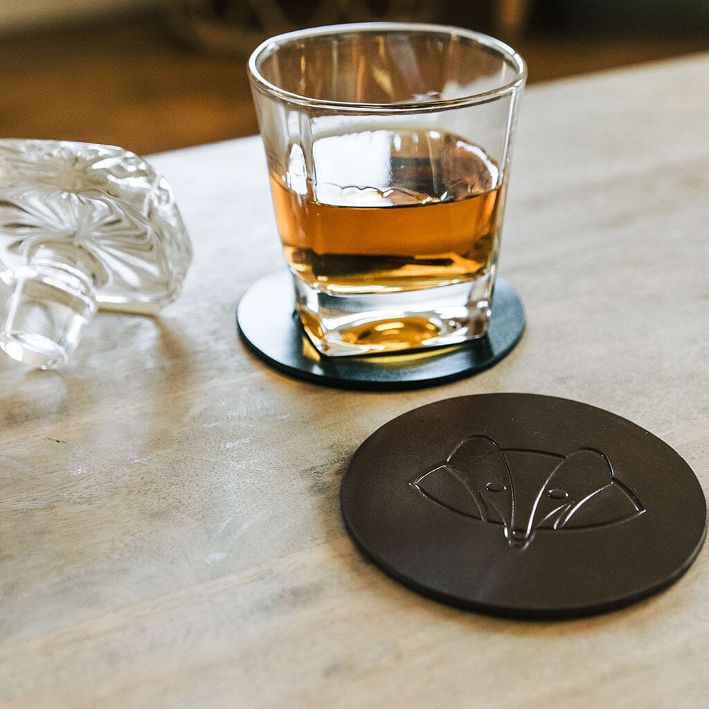 Leather Coasters - Set of 4