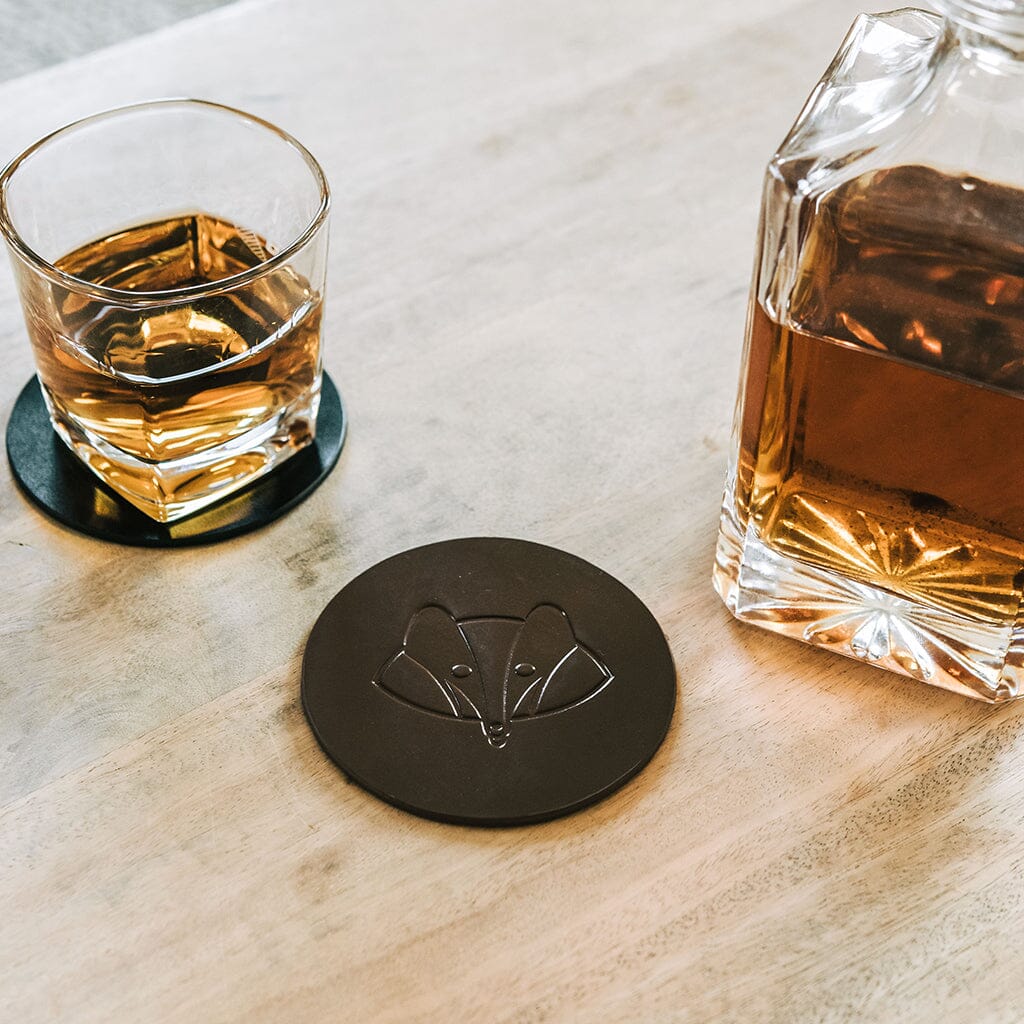 Leather Coasters - Set of 4