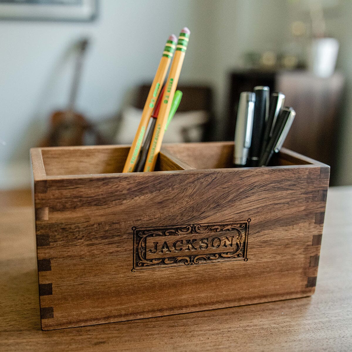 Acacia Desk Organizer: Classic