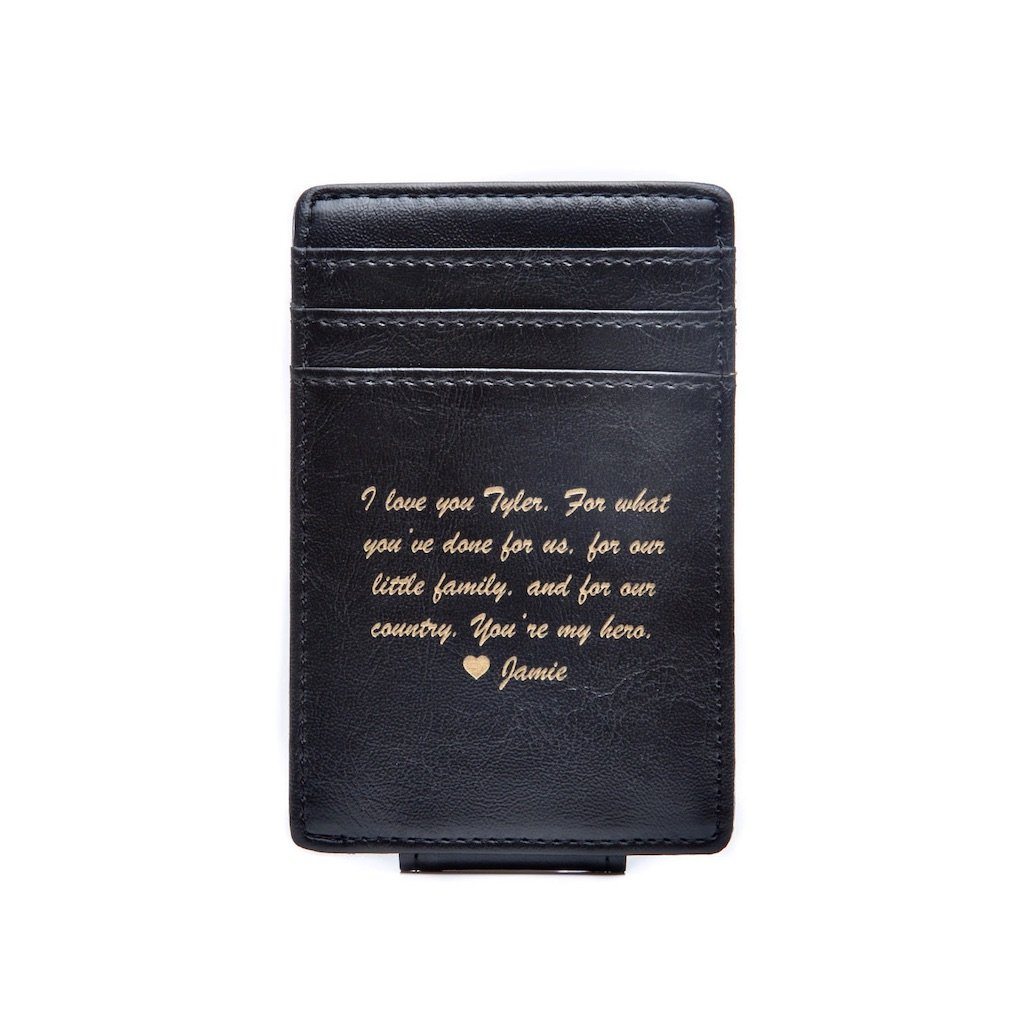 Money Clip Wallet: Message