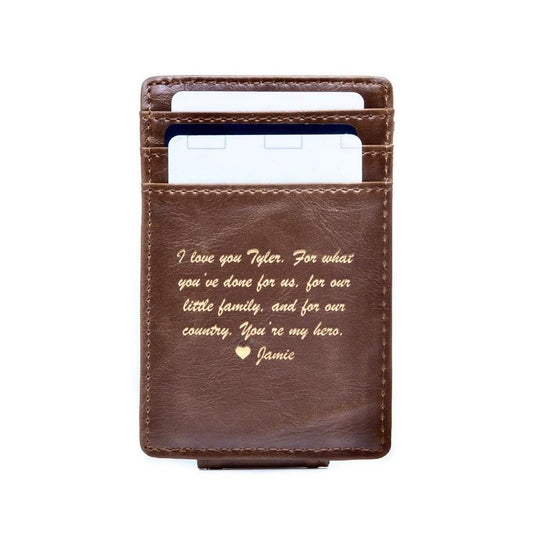 Money Clip Wallet: Message