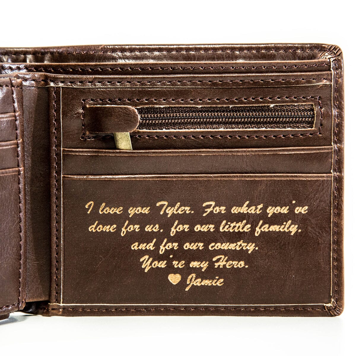 Personalized Bifold Wallet: Circle