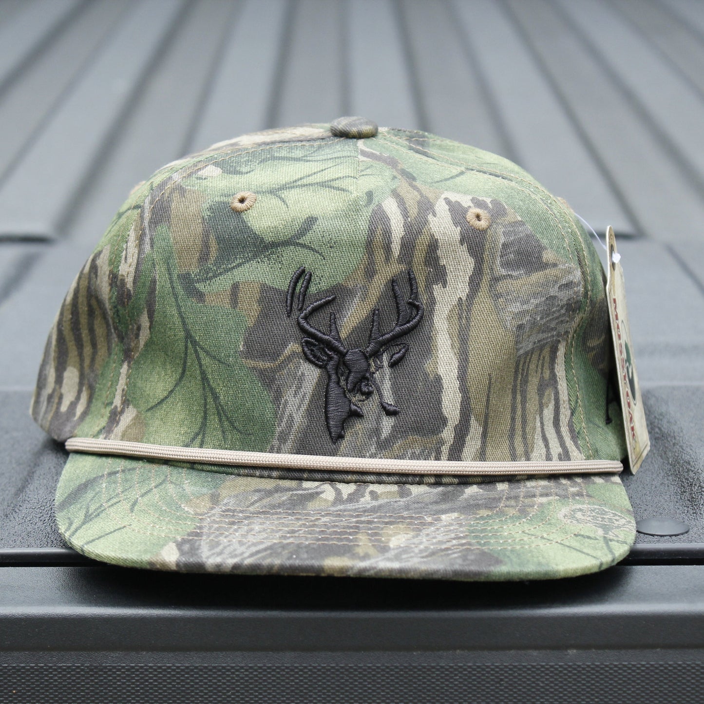 Old Rope Hat Mossy Full Foilage w/ Buck Logo