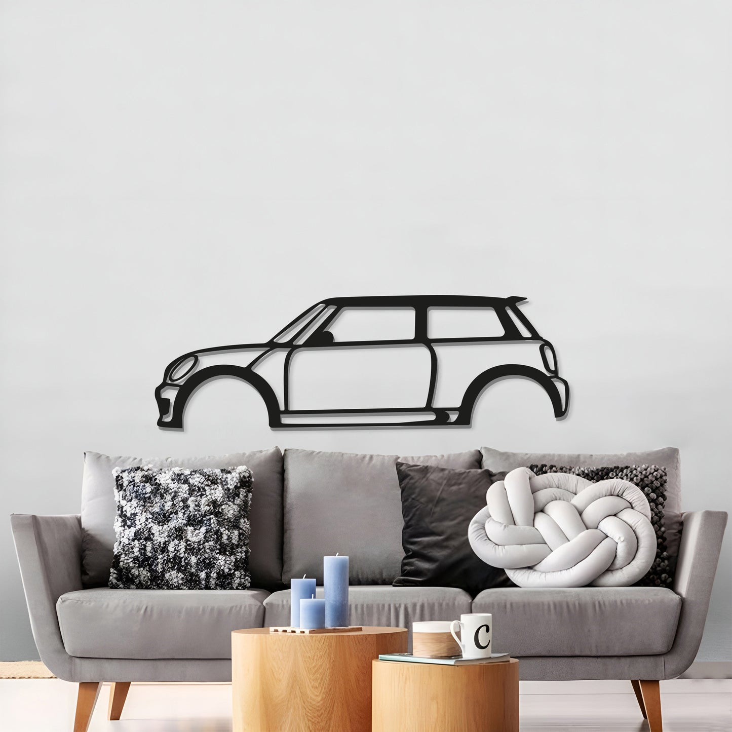 Cooper S Metal Car Wall Art  - MT0913