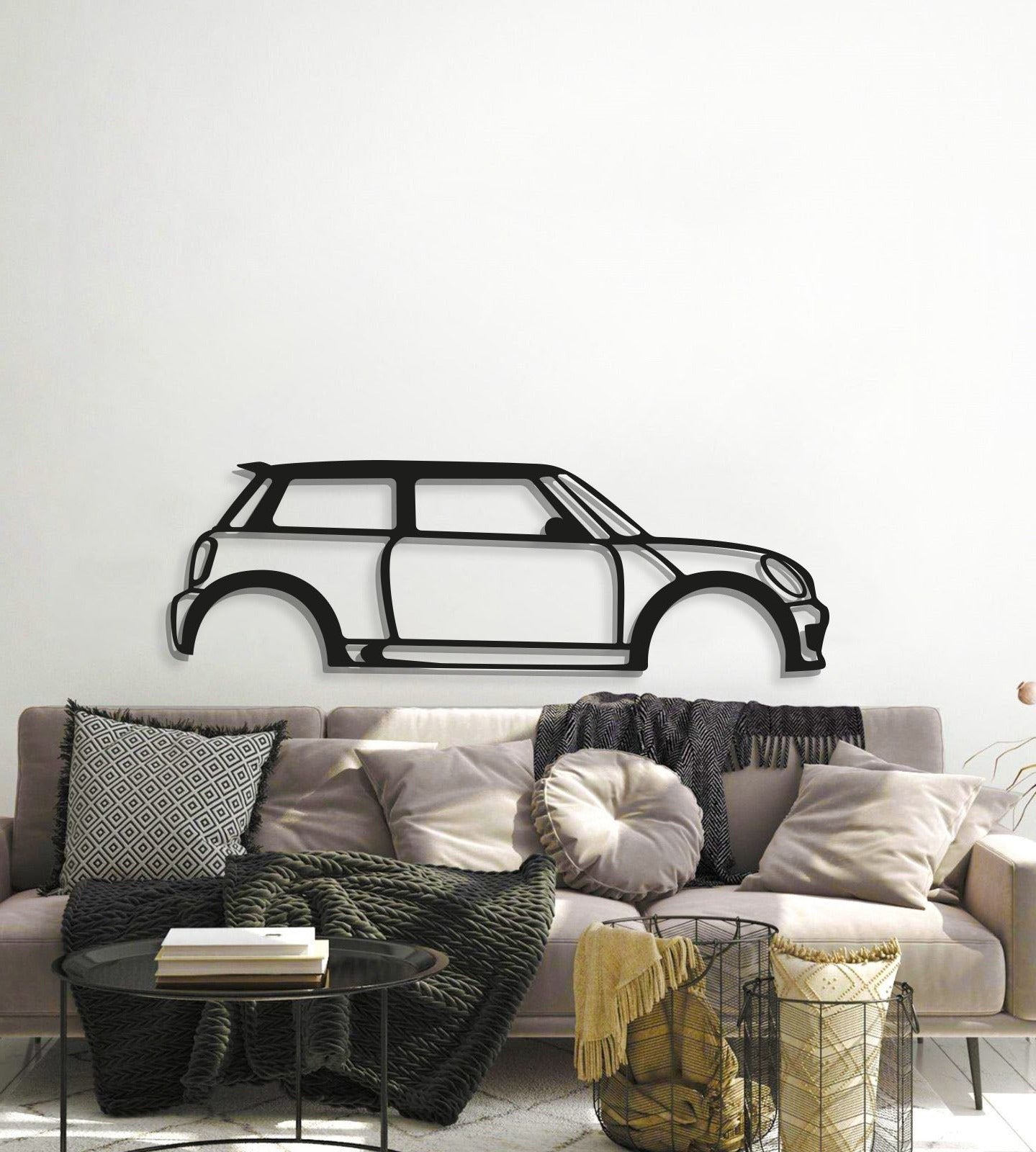 Cooper S Metal Car Wall Art  - MT0913