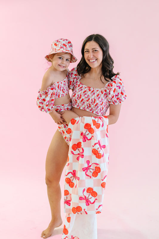 CHERRY SWEET CHECKERS DREAM TOWEL