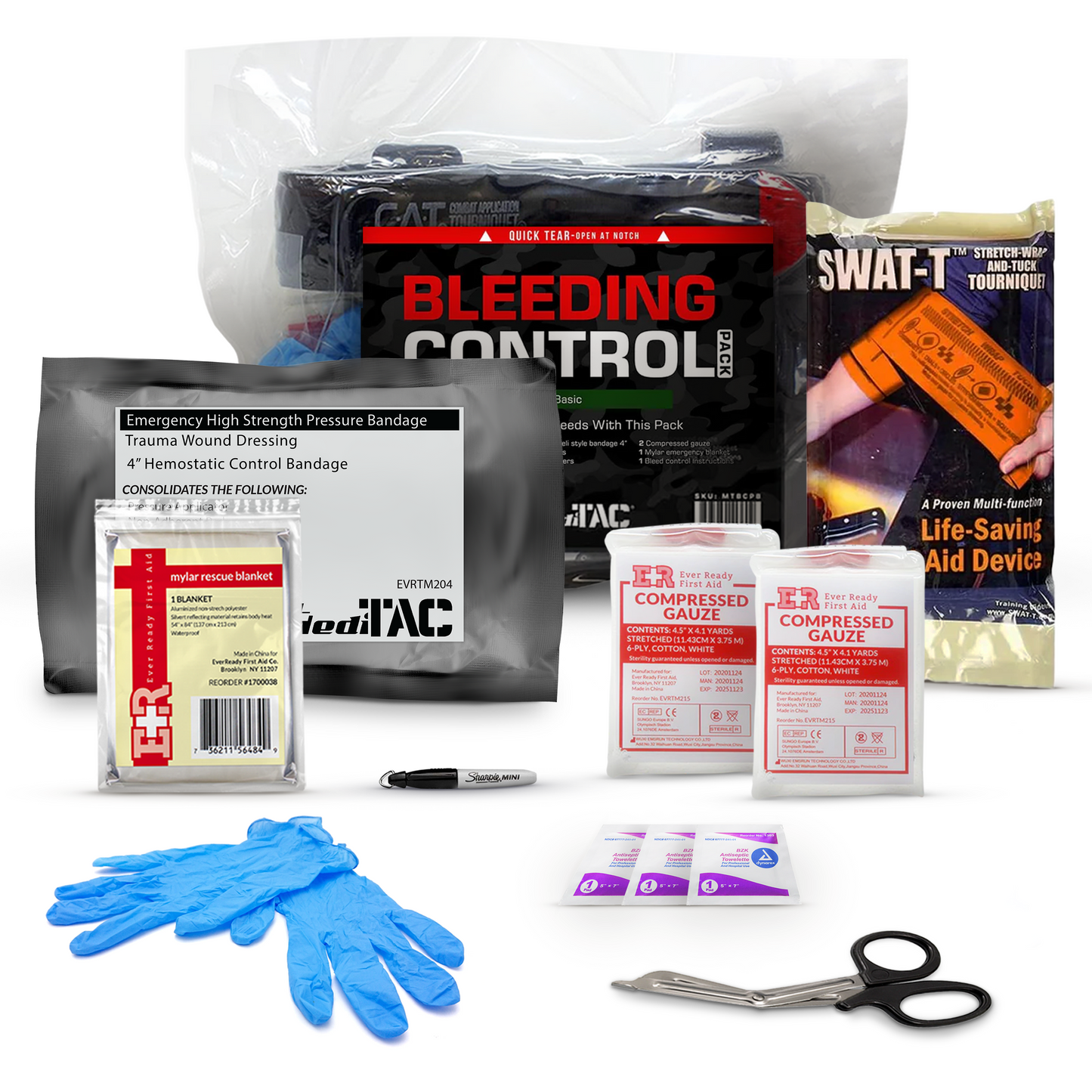 Basic Bleeding Control Kit with SWAT-T Tourniquet