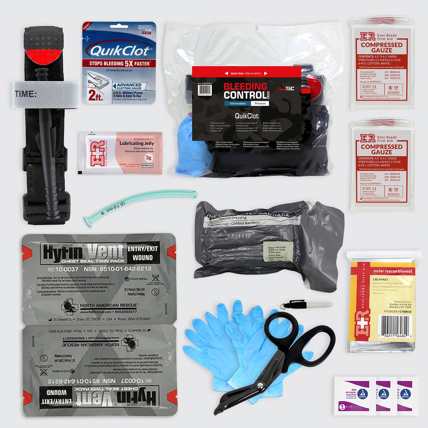 Intermediate Premium Bleeding Control Pack with CAT Tourniquet