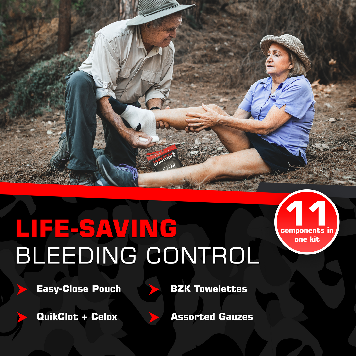 Bleeding Control Zip Pack with QuickClot & CELOX