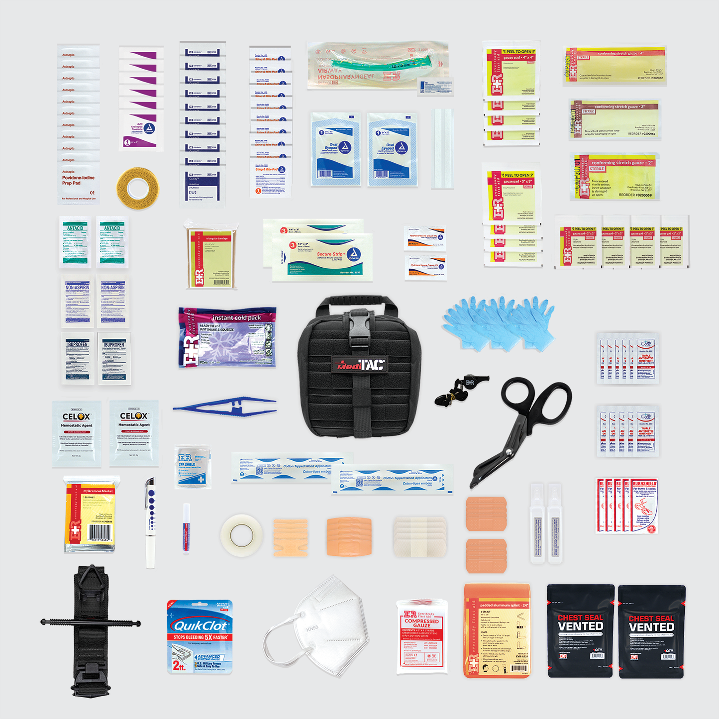 Small Rip-Away Owl Type Full Tactical Trauma Kit