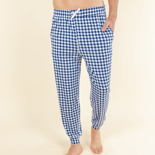 The Mad for Plaid | Navy Gingham SleepDeep™ Men’s Pajama Joggers