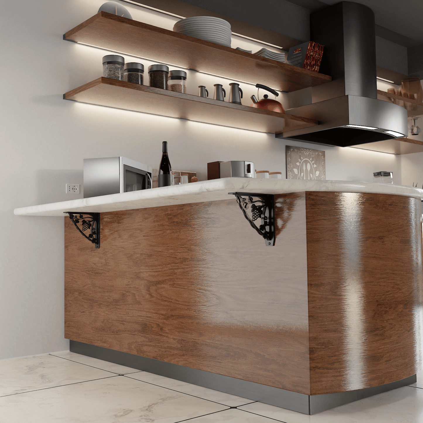 Madeira Heavy Duty Steel Brackets for Shelving