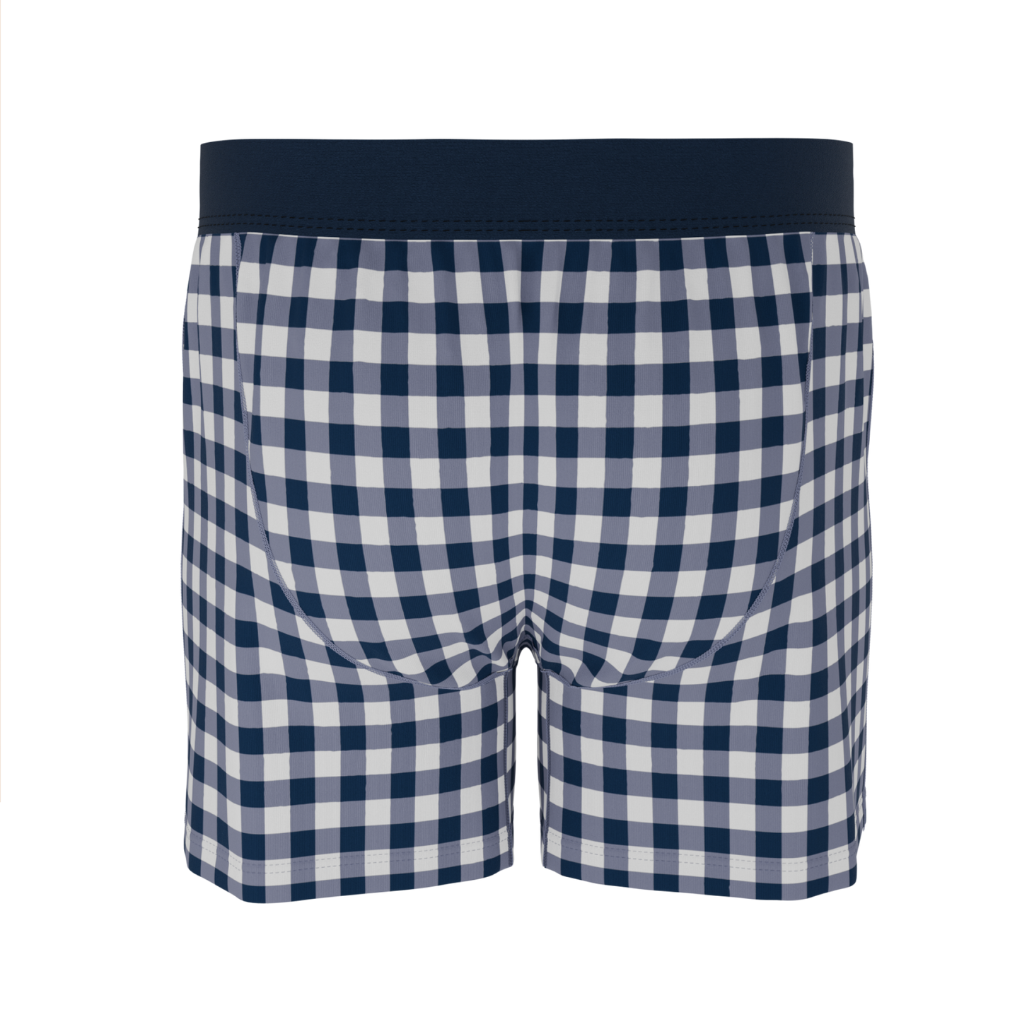 The Mad for Plaid | Navy Gingham Boxers