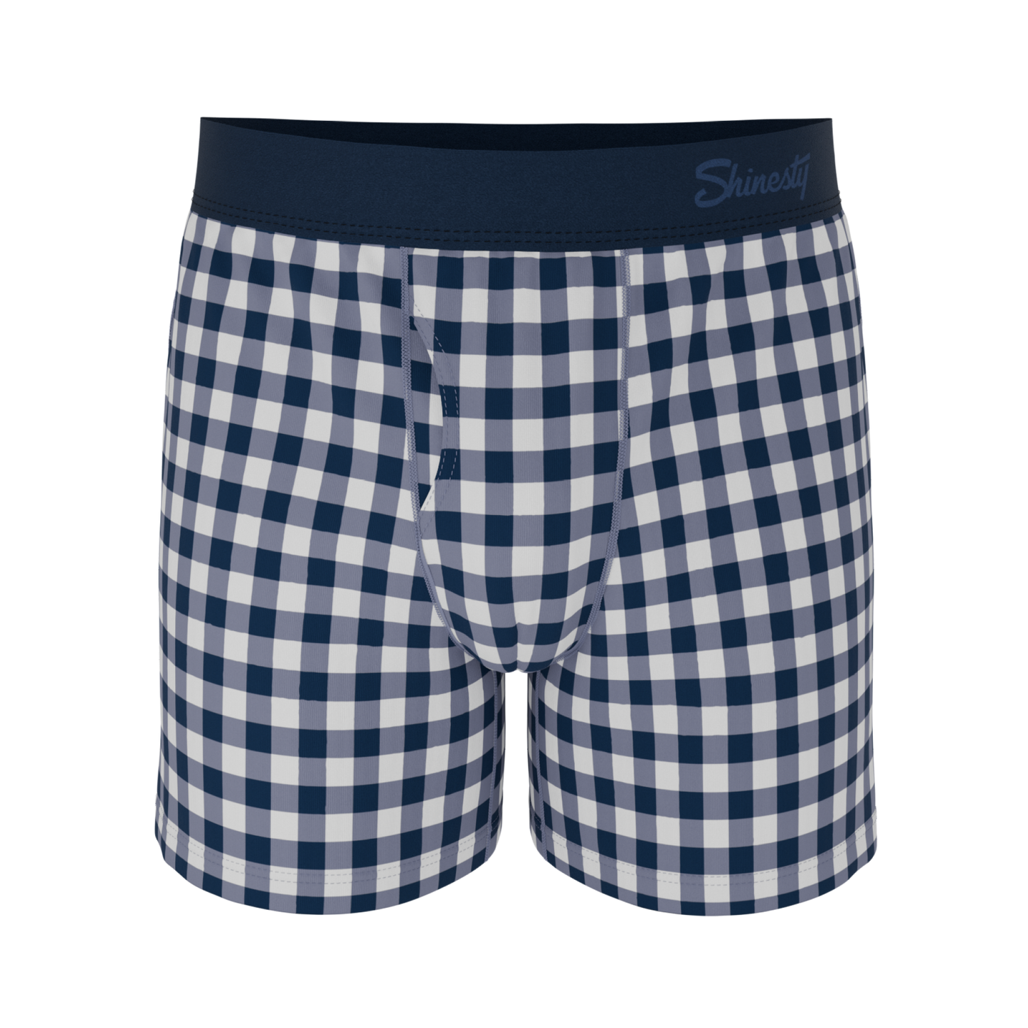 The Mad for Plaid | Navy Gingham Boxers