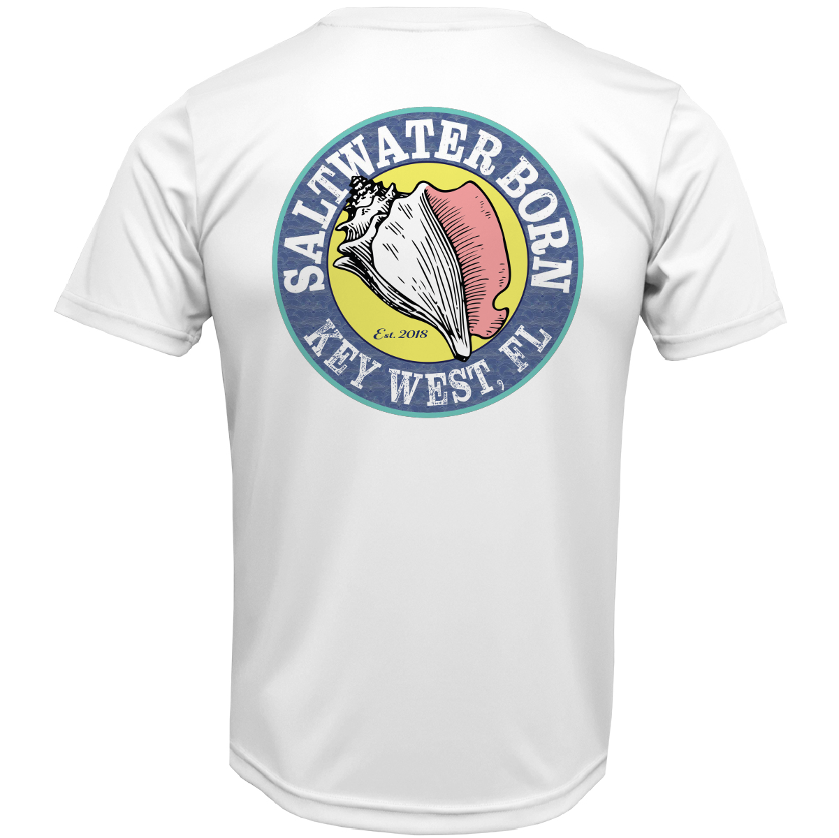 Key West, FL Mahi on Chest Short Sleeve UPF 50+ Dry-Fit Shirt