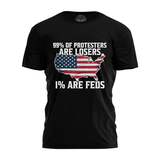99 Percent Of Protesters Tee - 4221