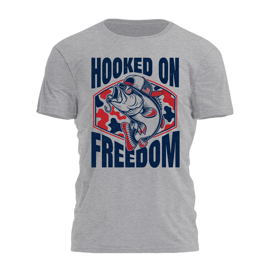 Hooked On Freedom Tee - 4828