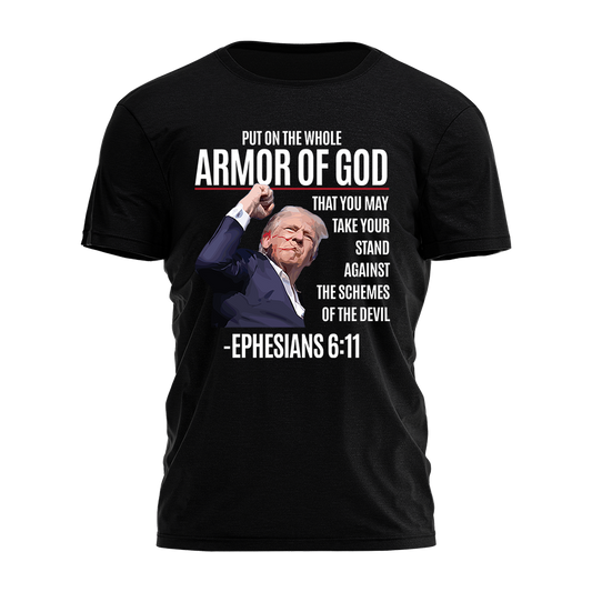 Trump Fist - Ephesians 6:11 Tee - 2796