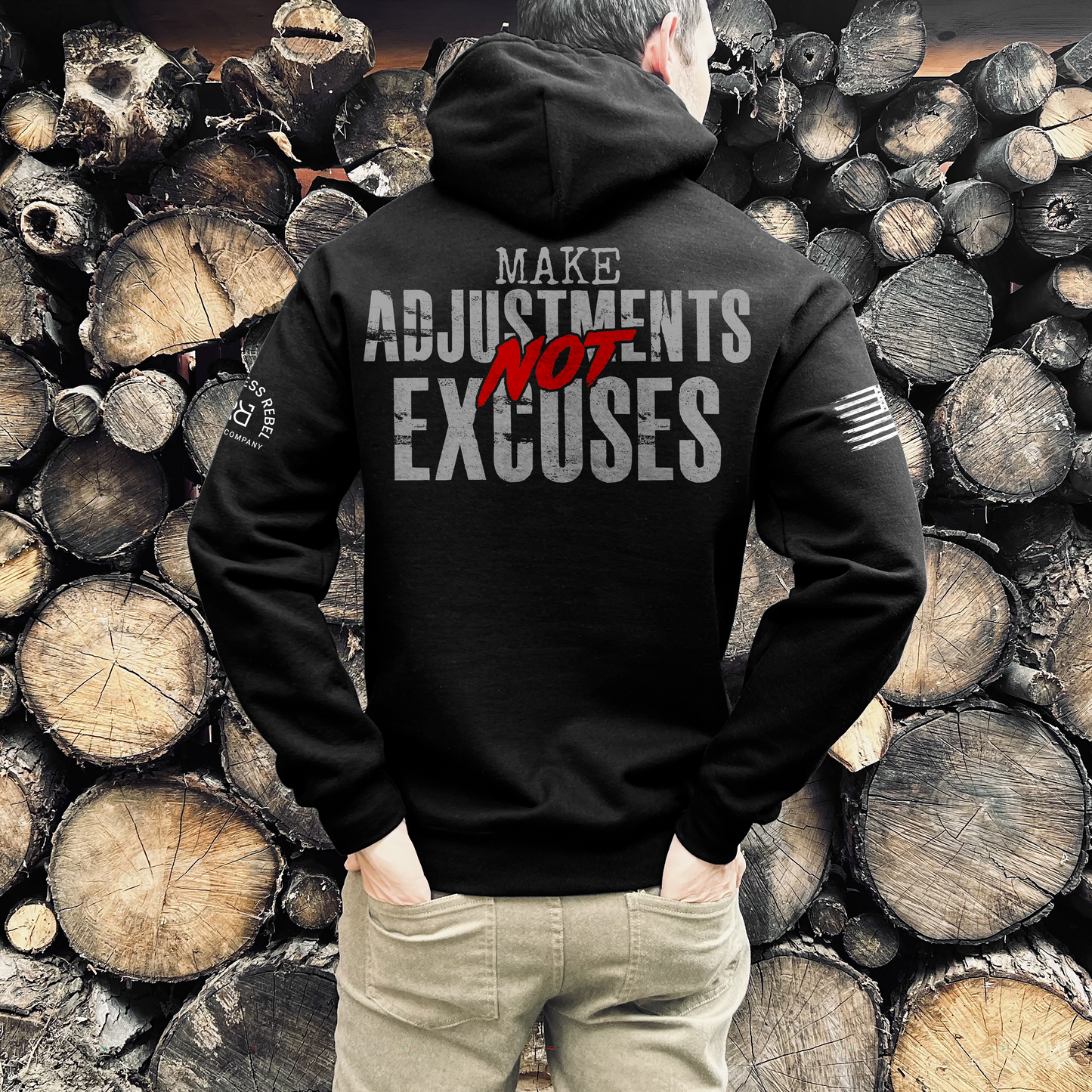 Make Adjustments Not Excuses | 3 | Men's Hoodie